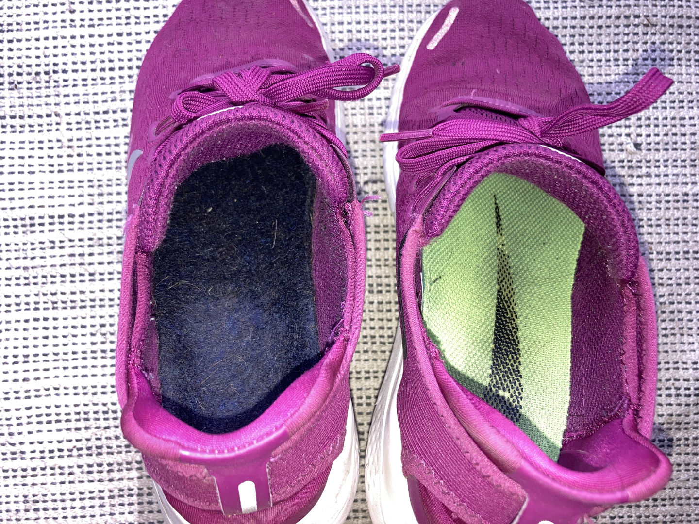 Customer photo review of Wool Felt Insoles - 8mm Thick, 2 Pair