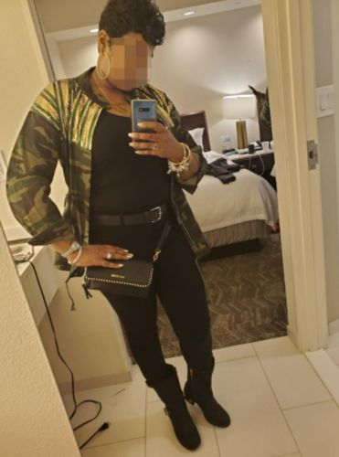 Customer photo review of Sequined Camouflage Unique Jacket