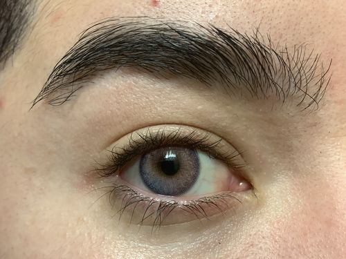 Customer photo review of Glitter Violet Contact Lenses(12 months wear)
