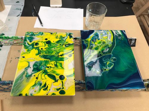 Customer photo review of Workshop: Acrylic Pouring / Einstieg ins Acrylgießen