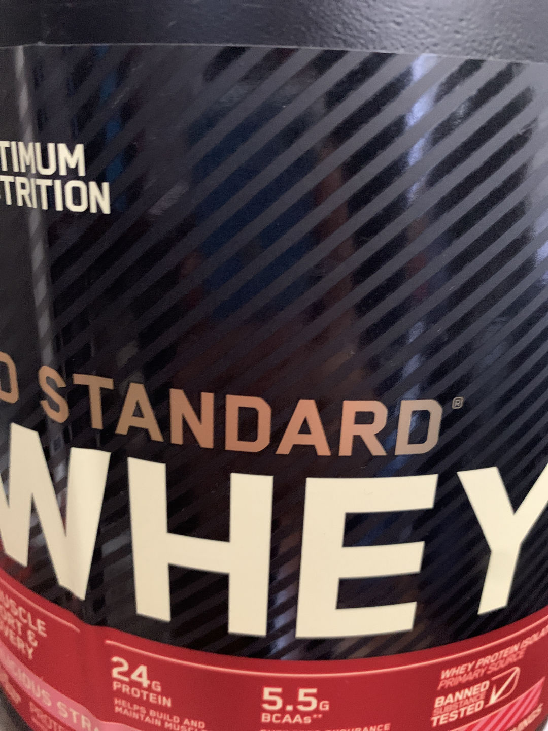 Customer photo review of Optimum Nutrition Gold Standard 100% Whey Proteina 5 Lb