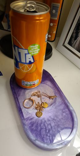 Customer photo review of AC Initial Charm Necklace