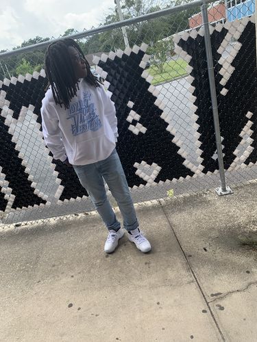 Customer photo review of NEW L Unisex Hoodie Match Jordan 11 Low Legend Blue
