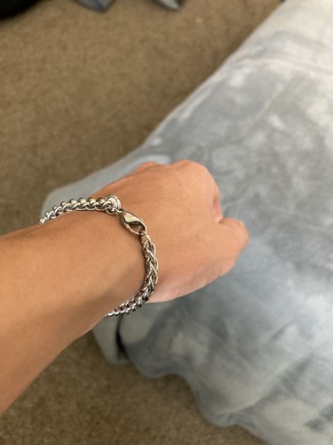 Customer photo review of Wheat Bracelet (Silver) 5mm