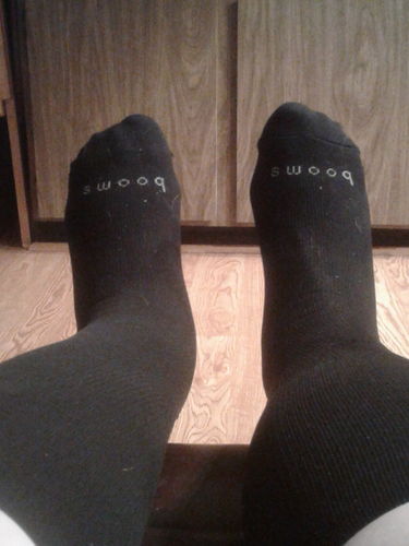 Customer photo review of Knee-High Compression - Black