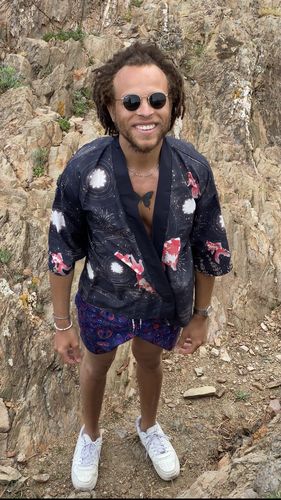 Customer photo review of Veste Kimono Homme Kingyo