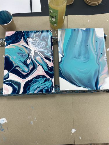 Customer photo review of Workshop: Acrylic Pouring / Einstieg ins Acrylgießen