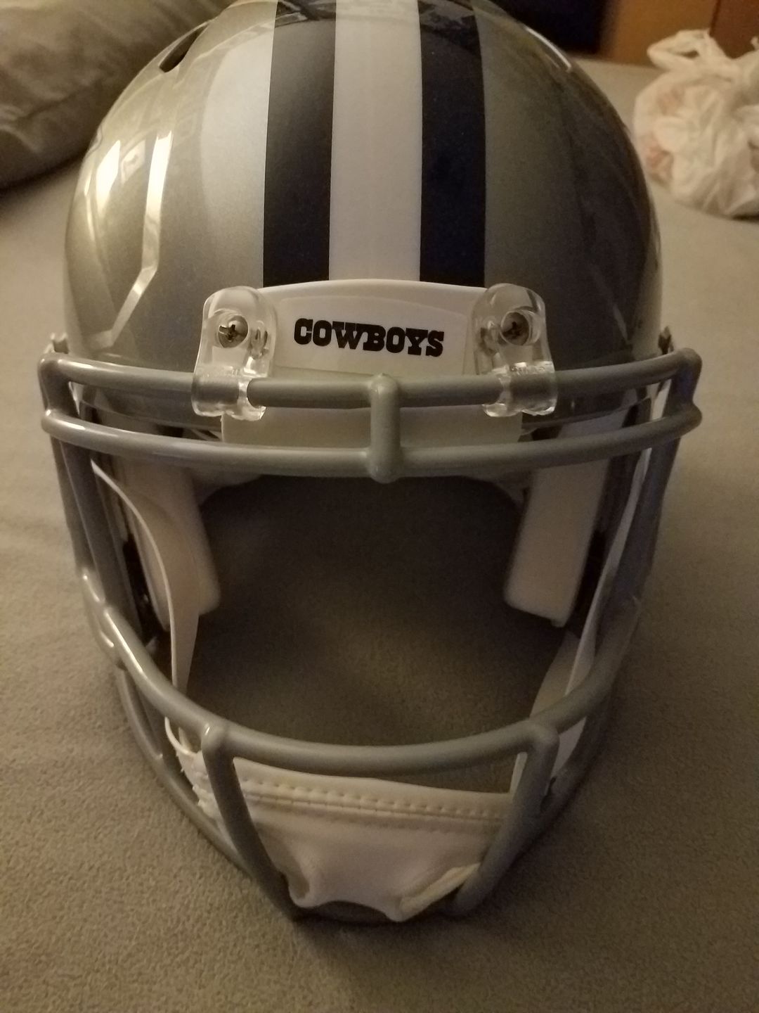 Customer photo review of Dallas Cowboys Riddell Revolution Speed Authentic Football Helmet