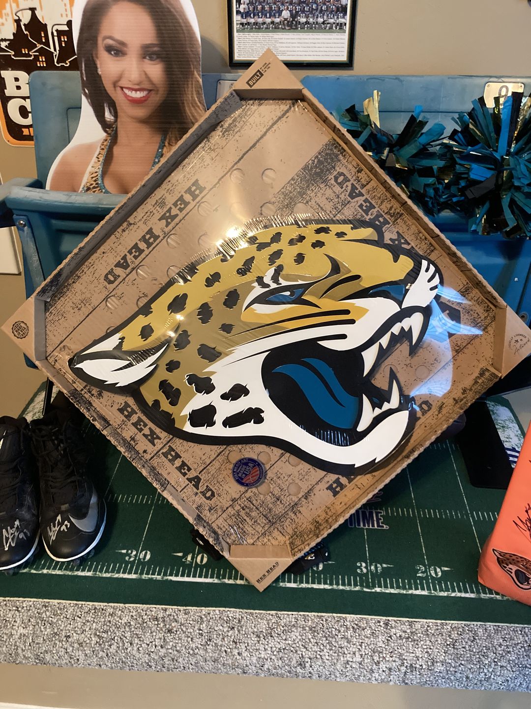 Customer photo review of Jacksonville Jaguars 3D Vintage Metal Wall Art