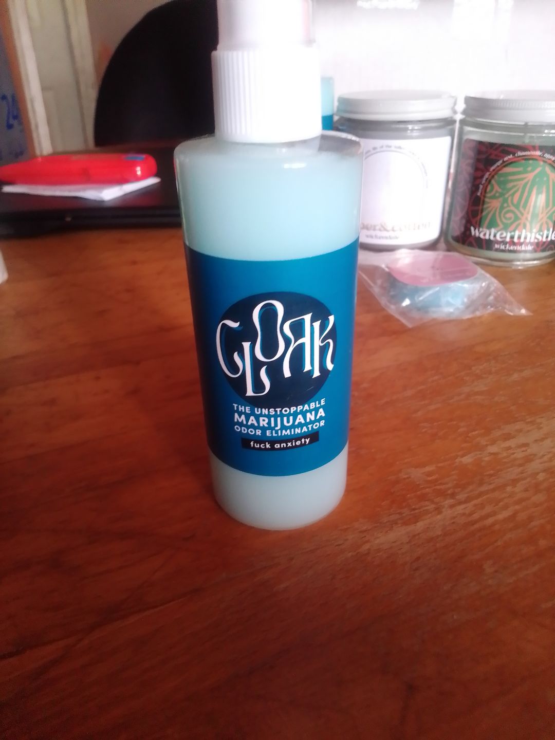 Customer photo review of Fuck Anxiety Cloak Spray