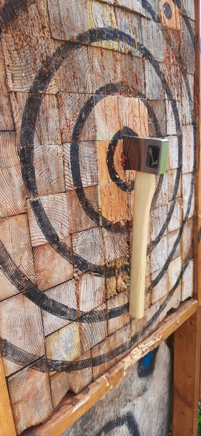 Customer photo review of The Corporal Throwing Axe (2nd Generation)
