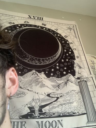 Customer photo review of Dagger Earring (Silver)