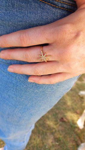 Customer photo review of Bague Neven - Etoile Plaqué Or