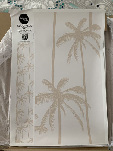 Customer photo review of Sandy Palms Wallpaper