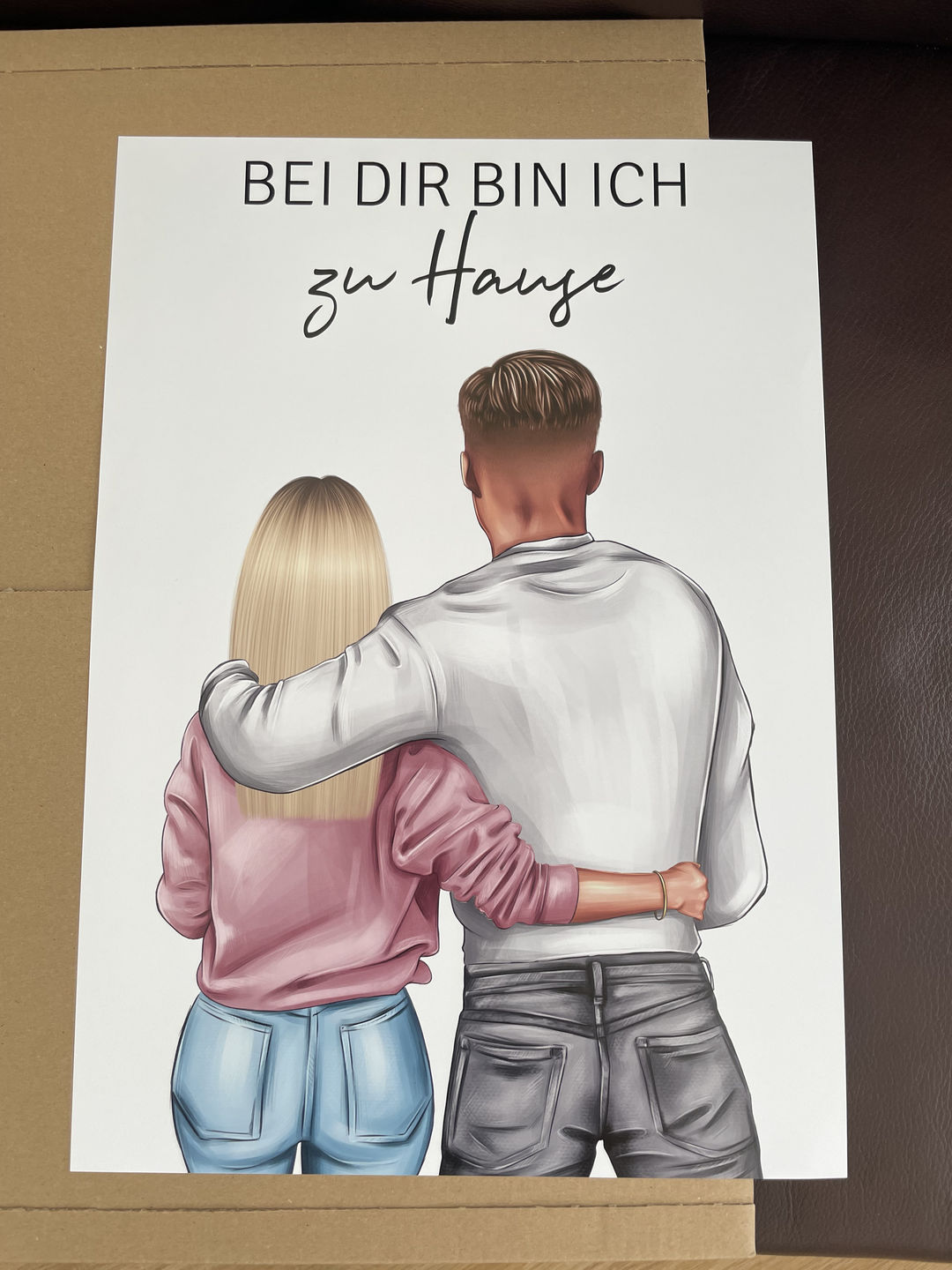 Customer photo review of Pärchen (Mann & Frau) - Personalisiertes Poster