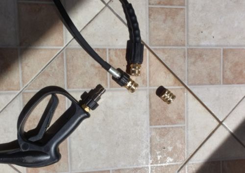 Customer photo review of 8 Pack Universal Pressure Washer Adaptor Set