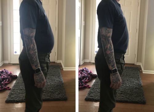 Customer photo review of Men's Slimming Body Shaper