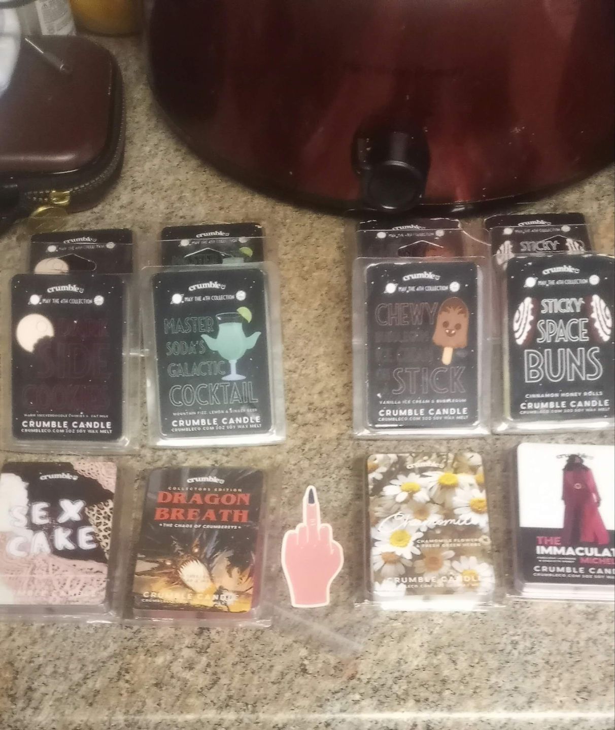 Customer photo review of Dragon Breath Wax Melts