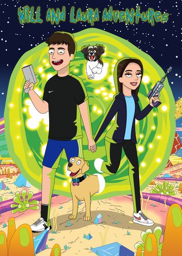 Customer photo review of 'Rick and Morty' Custom Portrait