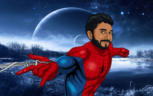 Customer photo review of Le Portrait Super-Héros Personnalisé Digital