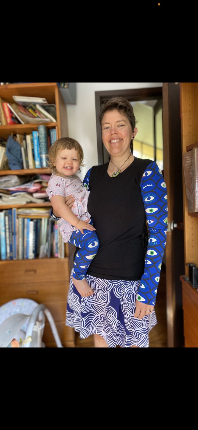 Customer photo review of Womens Long Sleeve Eyes Tee - limited sizes