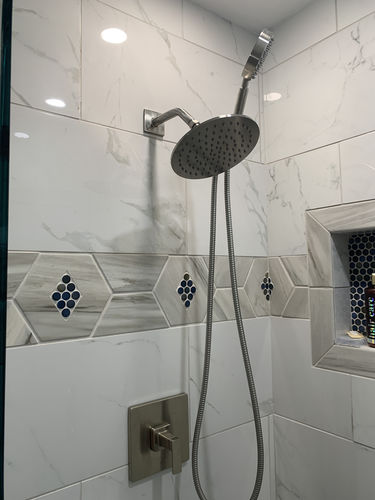 Customer photo review of 1-Spray Dual Shower Head Set