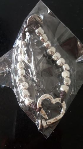 Customer photo review of Bracelet "Cœur Baroque Argenté"
