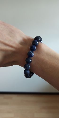 Customer photo review of Bracelet en Perles de Sodalite