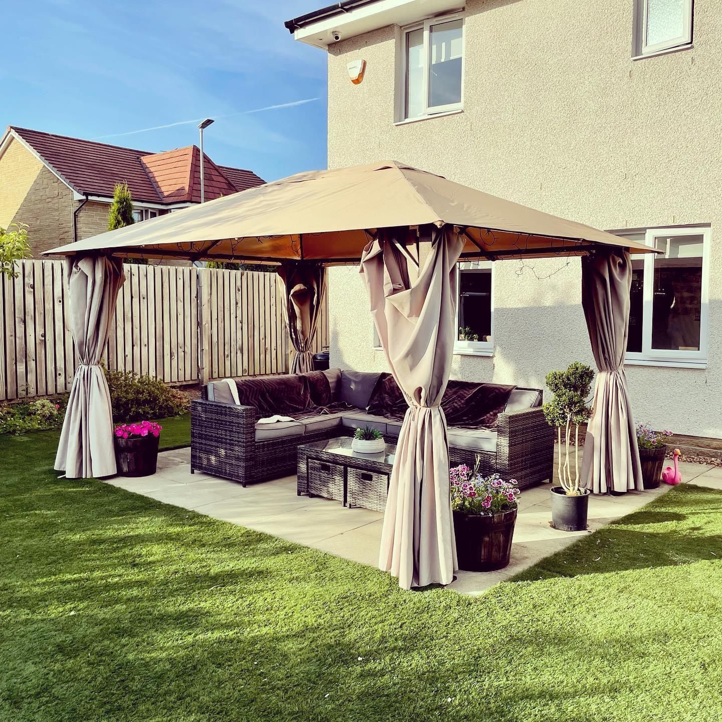 Customer photo review of Venice Garden Gazebo Canopy