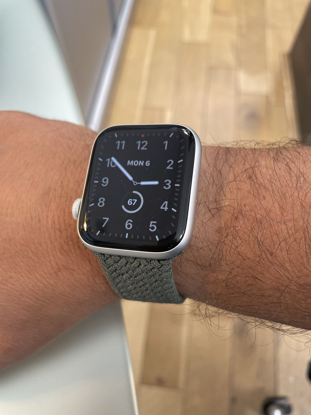 Customer photo review of Nylon Braided Solo Loop Band for Apple Watch