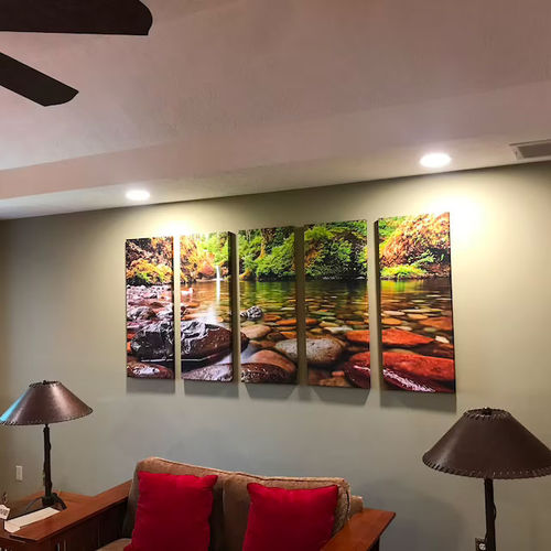 Customer photo review of Mt. Hood National Forest Wall Art Canvas Print