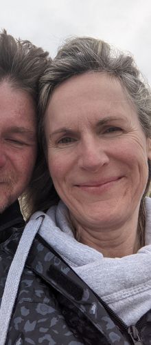 Customer photo review of Grey Love Me Cowl Neck Hoodie