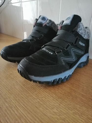 Customer photo review of [#Big Sale Today] BeeComfy™ Snowy Villi Leather Ankle Boots