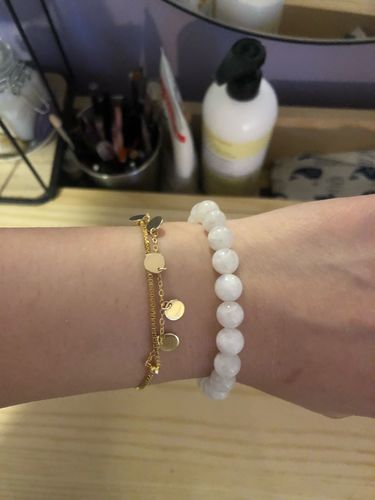 Customer photo review of Bracelet "Equilibre" en Pierre de Lune