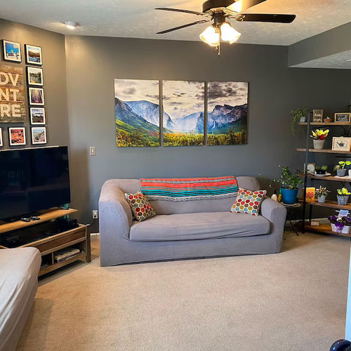 Customer photo review of Yosemite Half Dome Park California Wall Art Canvas Print - El Capitan