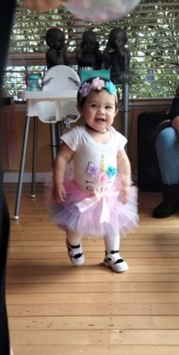 Customer photo review of Unicorn  Birthday Tutu Set | Purple