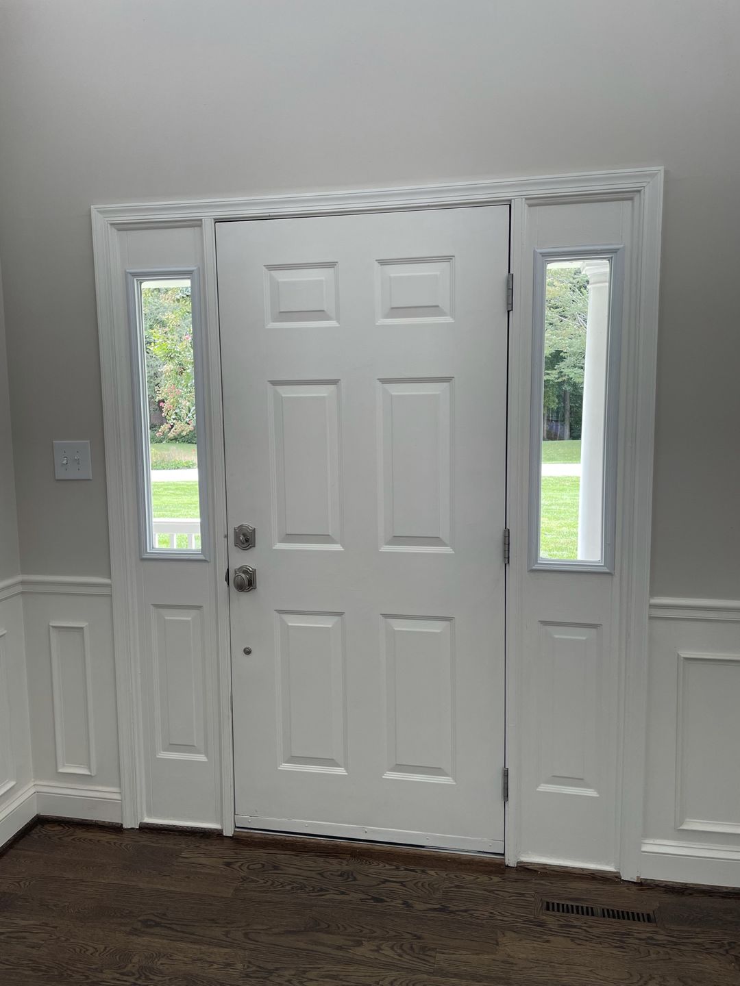 Customer photo review of Clear 1 Lite Glass and Frame Kit (Half Sidelite 8" x 36" Glass Size)