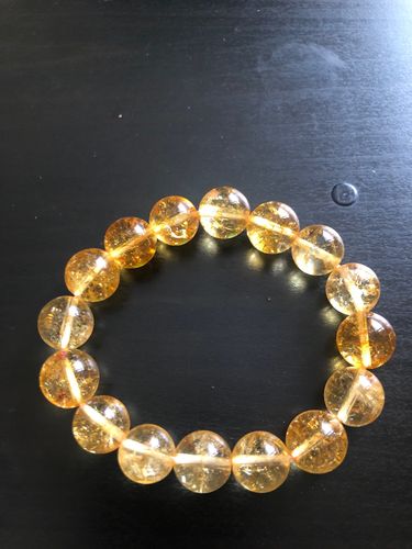 Customer photo review of Bracelet de Perles en Pierre de Citrine