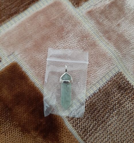Customer photo review of Collier et pendentif pendule en Fluorite multicolore