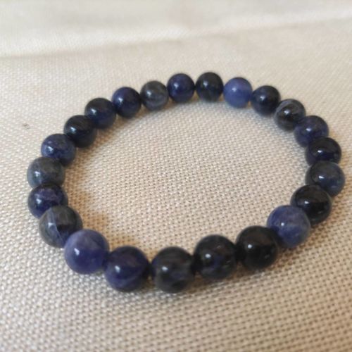 Customer photo review of Bracelet en Perles de Sodalite