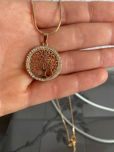 Customer photo review of Collier Arbre de Vie - 3 coloris disponibles