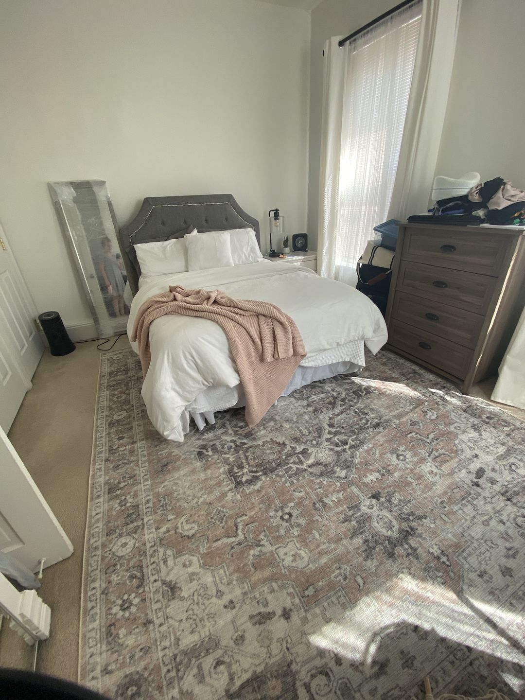 Customer photo review of Distressed Vintage Cezanne Blush Area Rug
