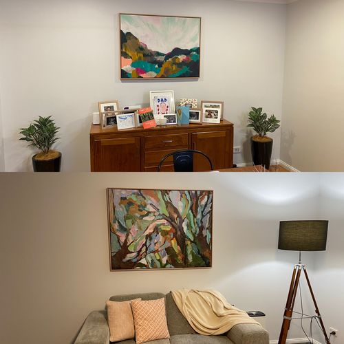 Customer photo review of Hand-Finished Vista - Canvas Print With Hand-Brush Strokes