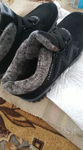 Customer photo review of [#Big Sale Today] BeeComfy™ Snowy Villi Leather Ankle Boots