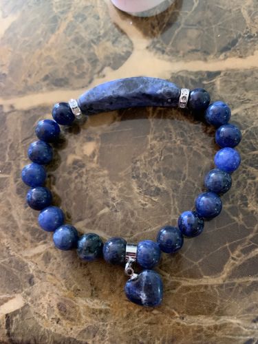 Customer photo review of Bracelet d'Emotion en Sodalite