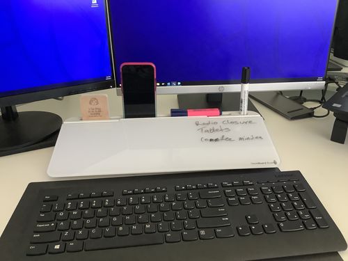 Customer photo review of DeskBoard Buddy™ (2 Pack)