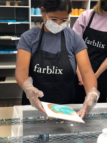 Customer photo review of Workshop: Acrylic Pouring / Einstieg ins Acrylgießen