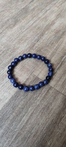 Customer photo review of Bracelet en Perles de Sodalite