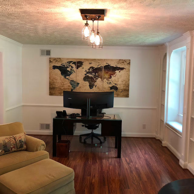 Customer photo review of World Map Canvas Print, Map Push Pin Canvas Print