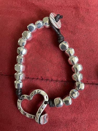 Customer photo review of Bracelet "Cœur Baroque Argenté"
